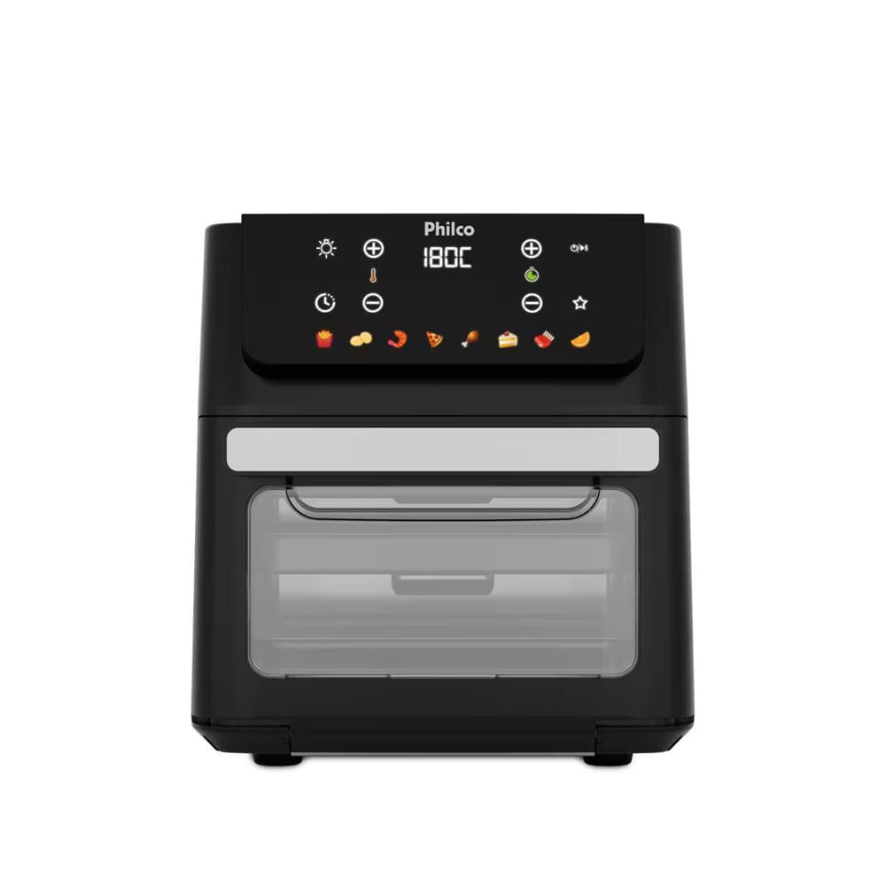 Fritadeira Elétrica Air Fryer Oven PAF11B Visor Removível Preta Philco