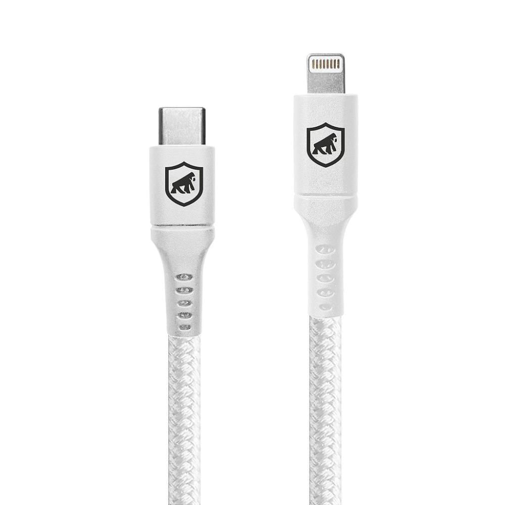 Cabo Survivor para Lightning/Tipo C - 1,5m - Branco -Gshield