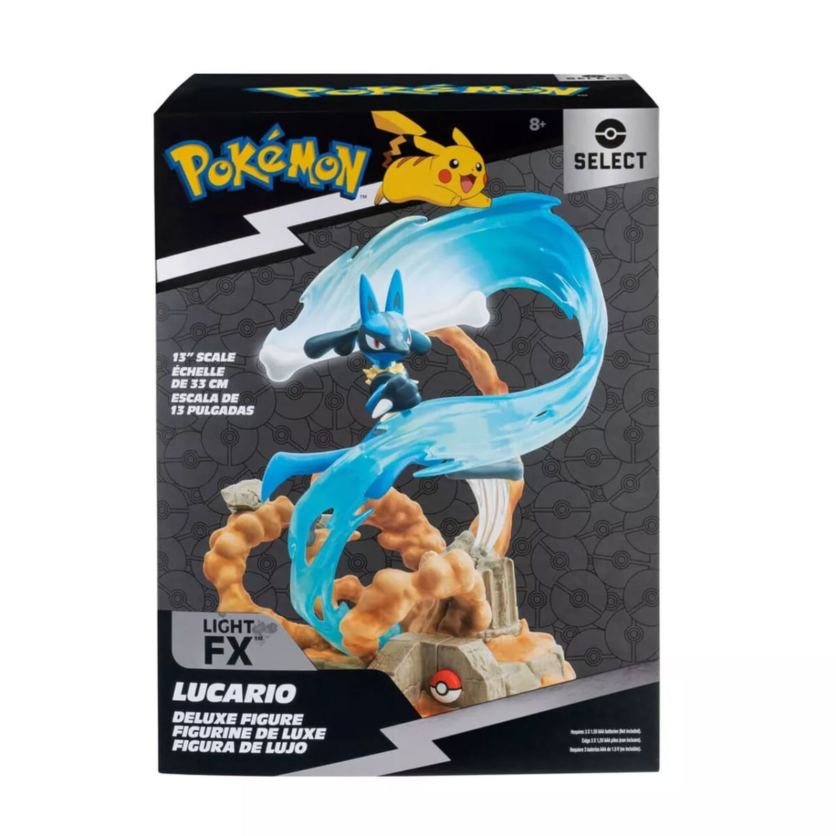 Boneco Pokémon Lucario Figura Deluxe 33cm Sunny - 3293