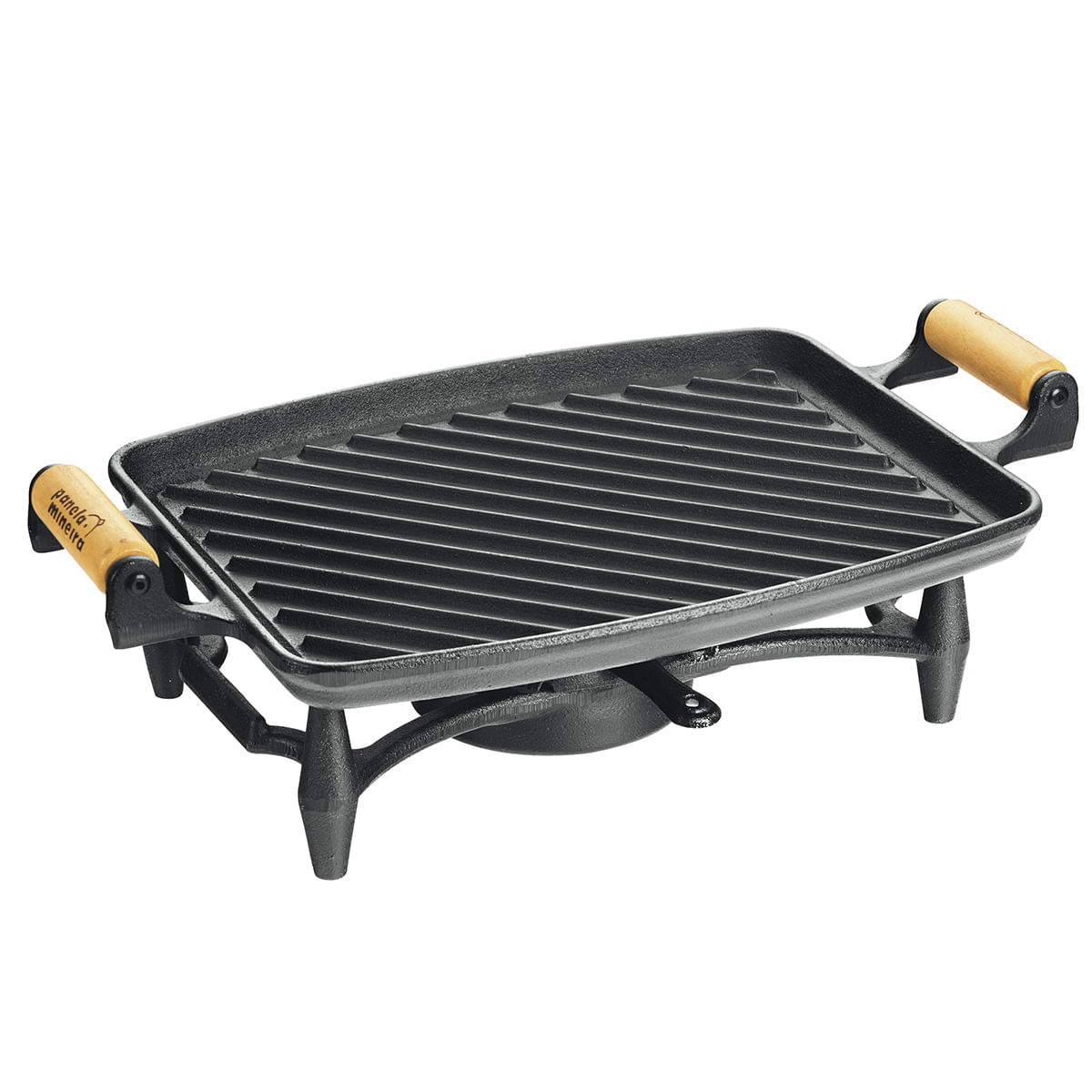 Rechaud 2Mil Grill Alça Madeira Fumil 33x25 cm