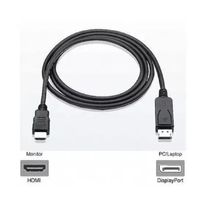 Cabo Displayport Para Hdmi Blindado (DP Macho x HDMI Macho) 1,8 Mt