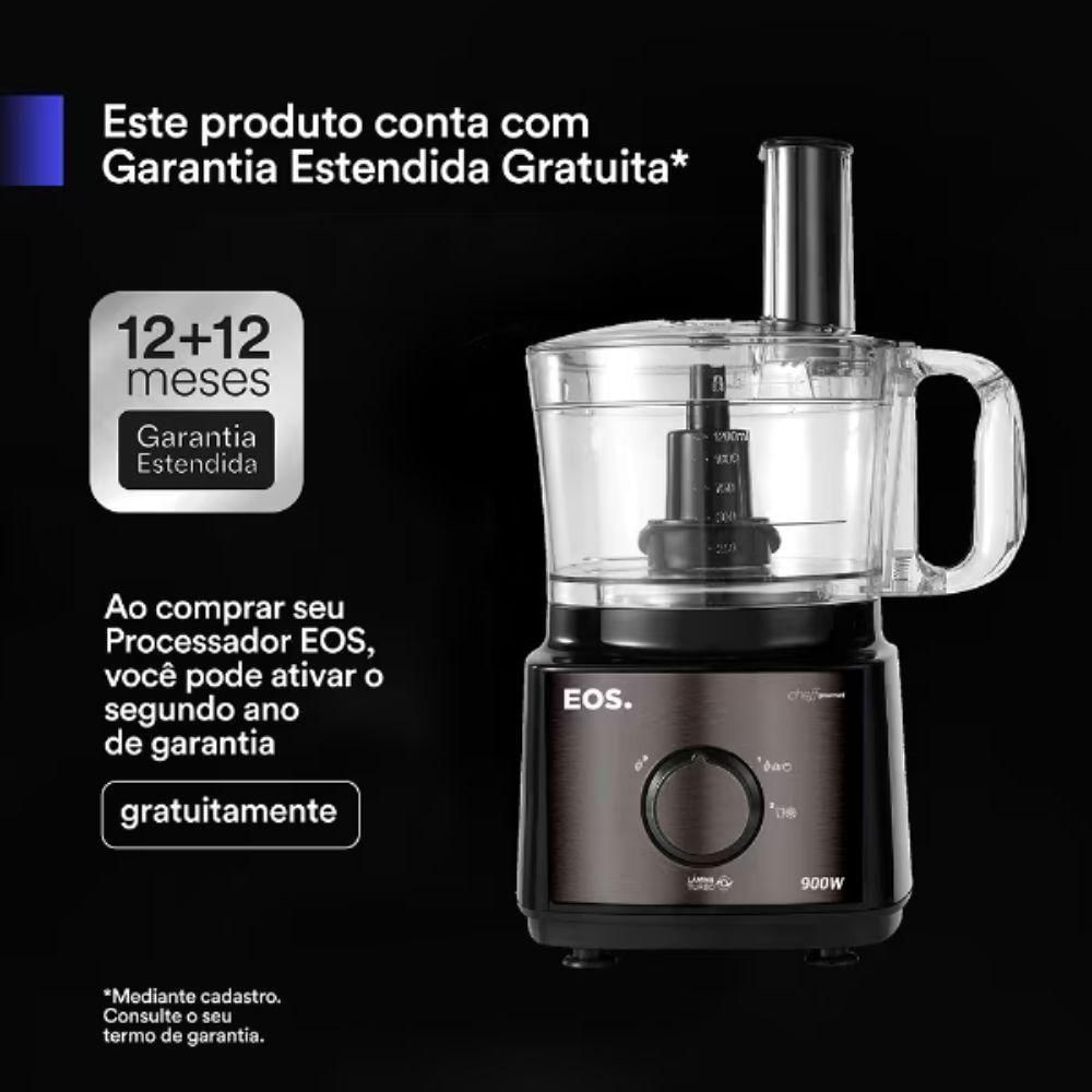 Processador De Alimentos 7 Em 1 Com Duas Velocidades Titanium EPS01T Eos B170841 110V