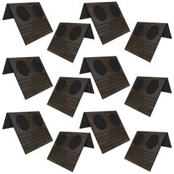 Kit 12 Esteiras Bandeja Com Suporte Para Copos Mdf Tabaco