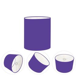 Cúpula Abajur E Luminária Cilíndrica Vivare Cp-7001 ø13x15cm - Bocal Nacional Roxo
