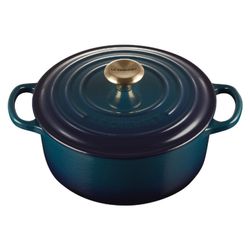 PANELA REDONDA LE CREUSET 18CM SIGNATURE AZUL AGAVE 21177184220450