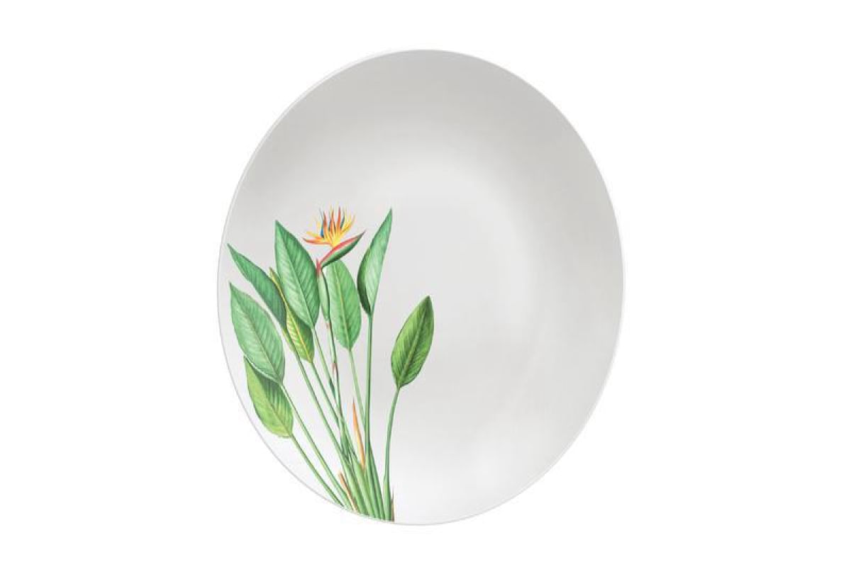 Prato Raso Graziela em Porcelana Decorada 25 cm Tramontina