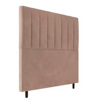 Cabeceira Decorativa Udine King 193cm Veludo Bege - Gran Belo