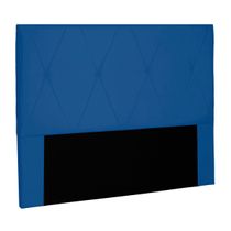 Cabeceira Decorativa King Size 1,95M Yves Suede Azul Marinho - Gran Belo