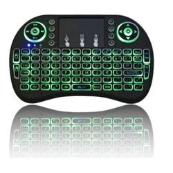 Mini Teclado Wireless com Touchpad Com Led Usb Android Console e Tv