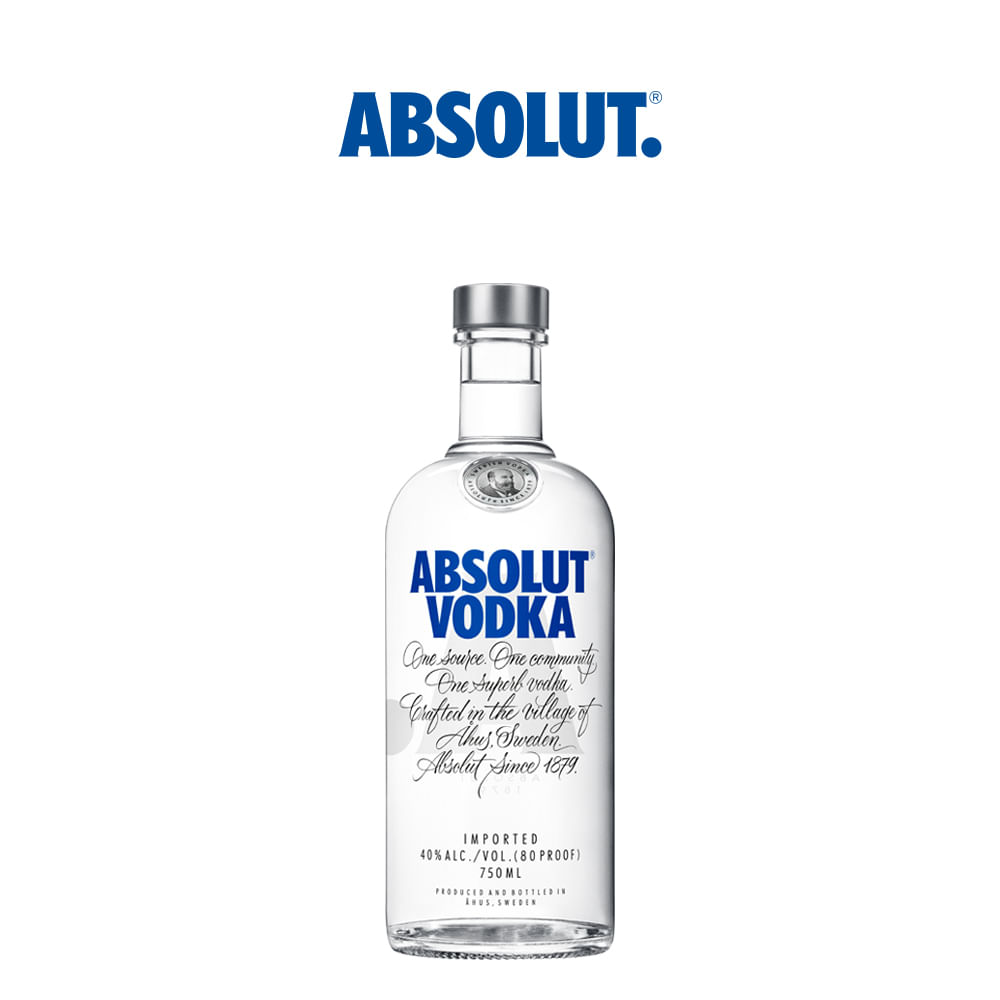 Vodka Absolut Tradicional 750ml