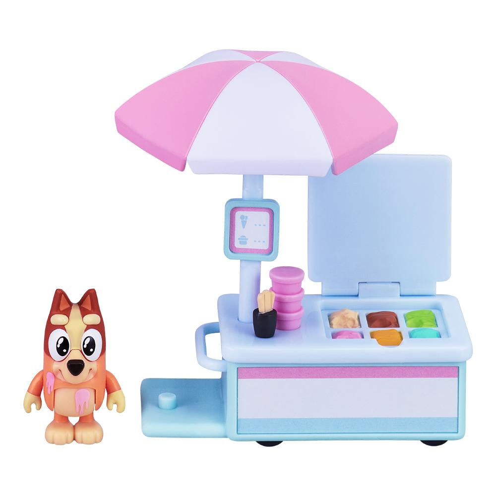 Playset Veículo e Figura Bluey - Carrinho de Sorvete