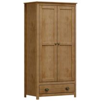 Guarda Roupa Solteiro 2 Portas 1 Gaveta Madeira Maciça Mazzaro F06 Freijó - Lyam Decor