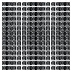 Mosaico De Metal Barcelona Black 2x2 Placa 30x30cm - 1315003007