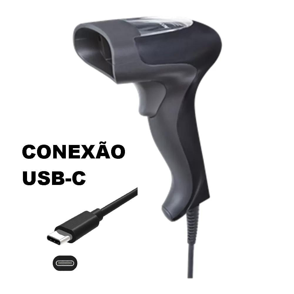 Leitor Código Barras Com Conector Usb-C Para Celular Tablet