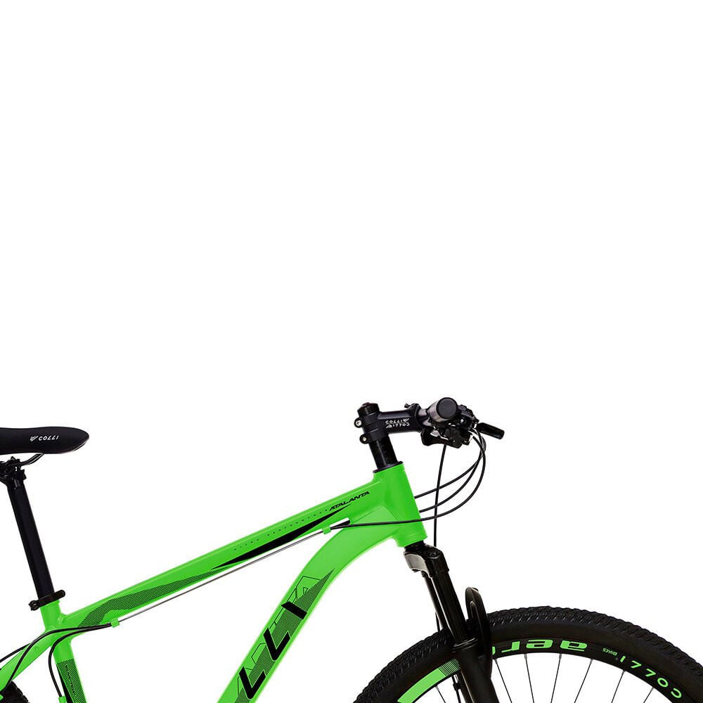 Bicicleta Colli Atalanta, Aro 29 Aero, Freio a Disco, Quadro 17, Verde Neon Verde