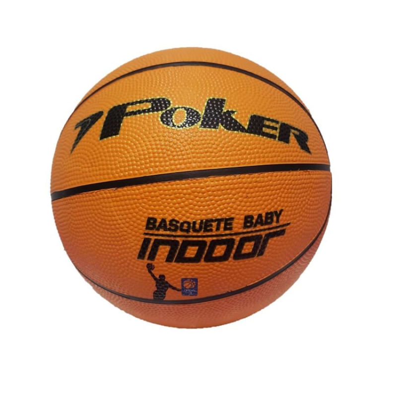 Bola Poker Basquete Indoor Baby - Laranja