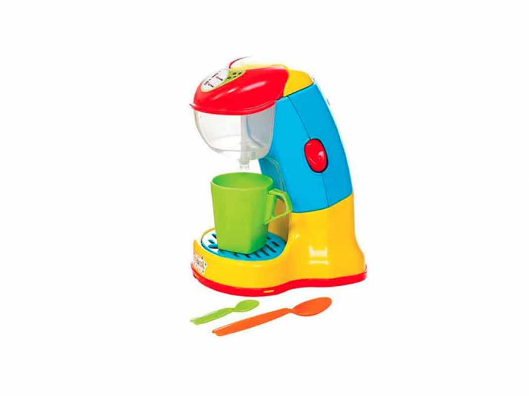 Cafeteira Expresso Infantil Colorida 13 Peças - Maral