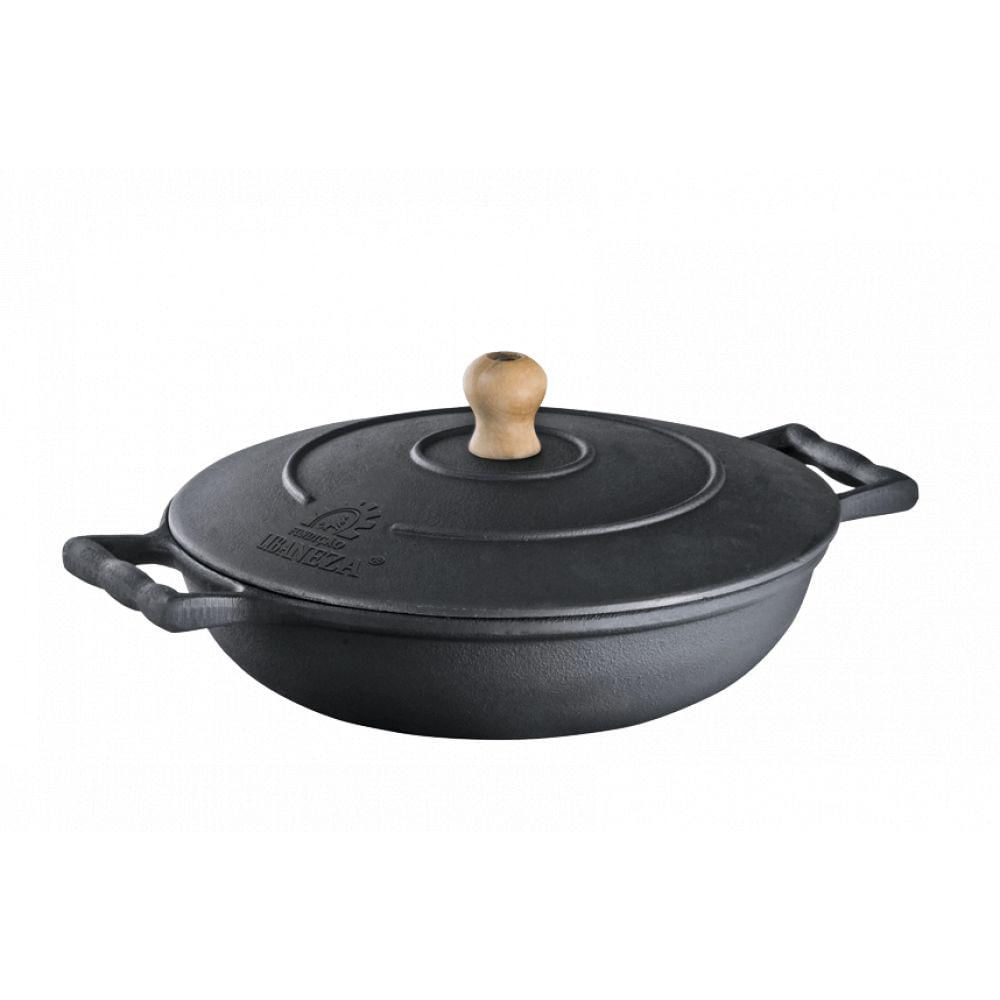 Caçarola de Alumínio Craqueada Alça Baquelite Vemelha 18cm