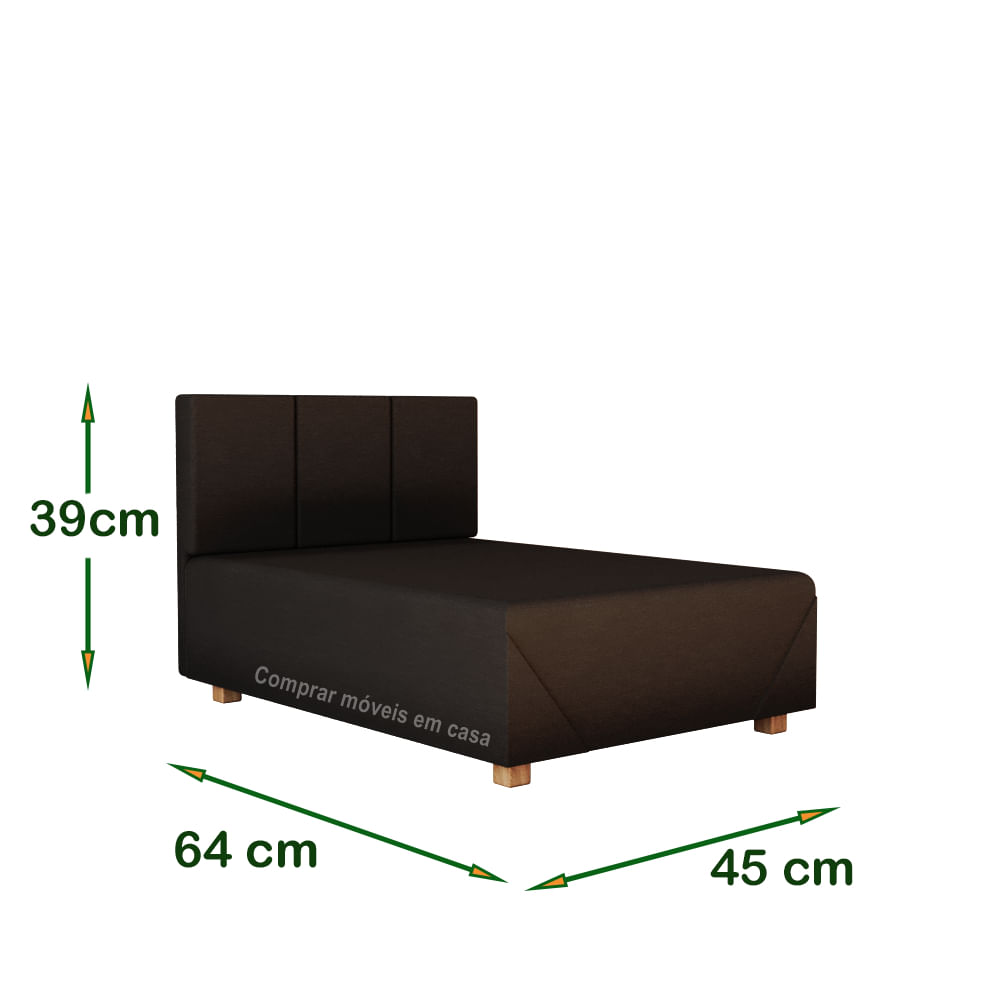 Cama Box Pet Cachorro Porte Menor 60 cm Agata Cor Preto - Comprar Moveis em Casa