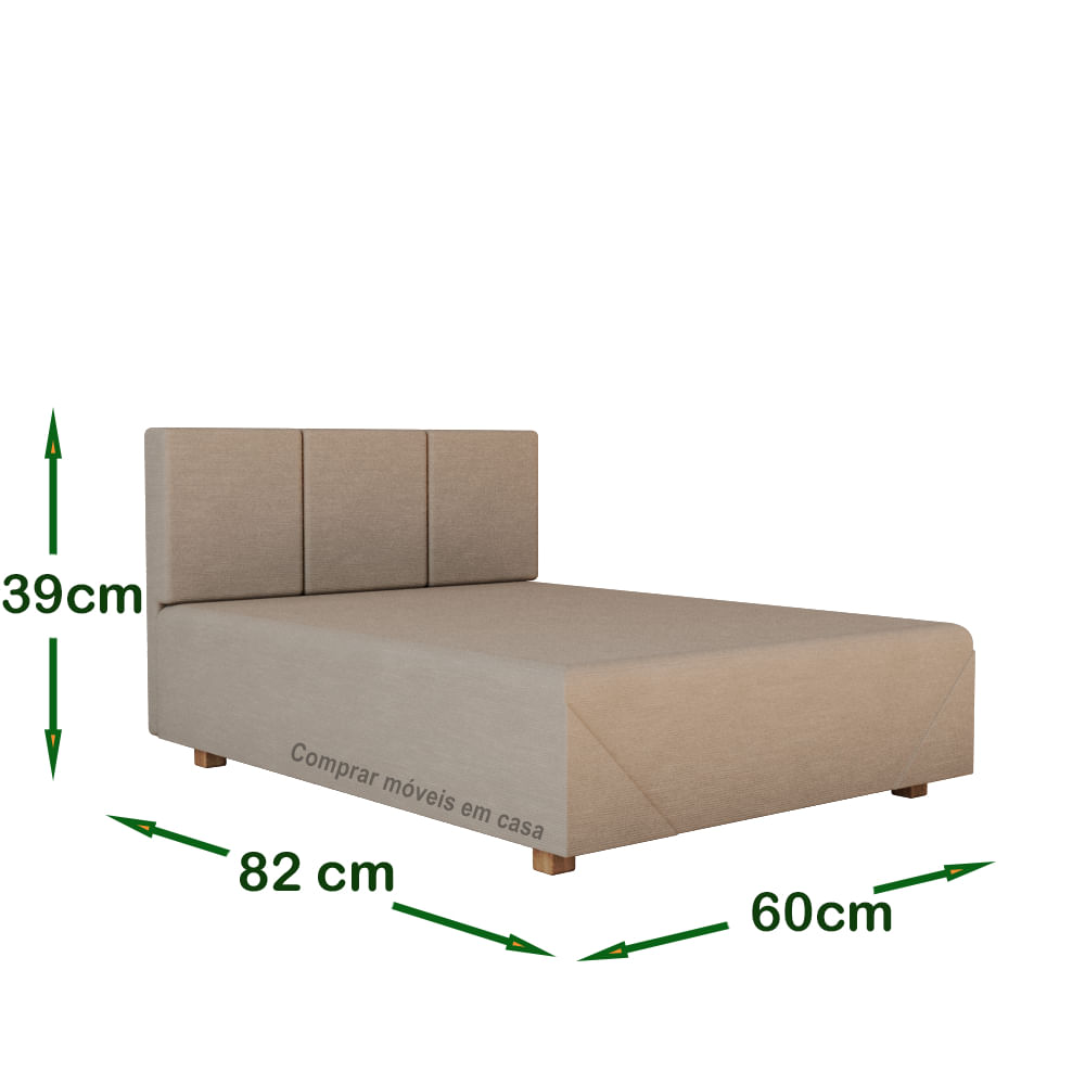 Cama Box Pet Porte Maior 80 Cor Nude - Comprar Moveis em Casa