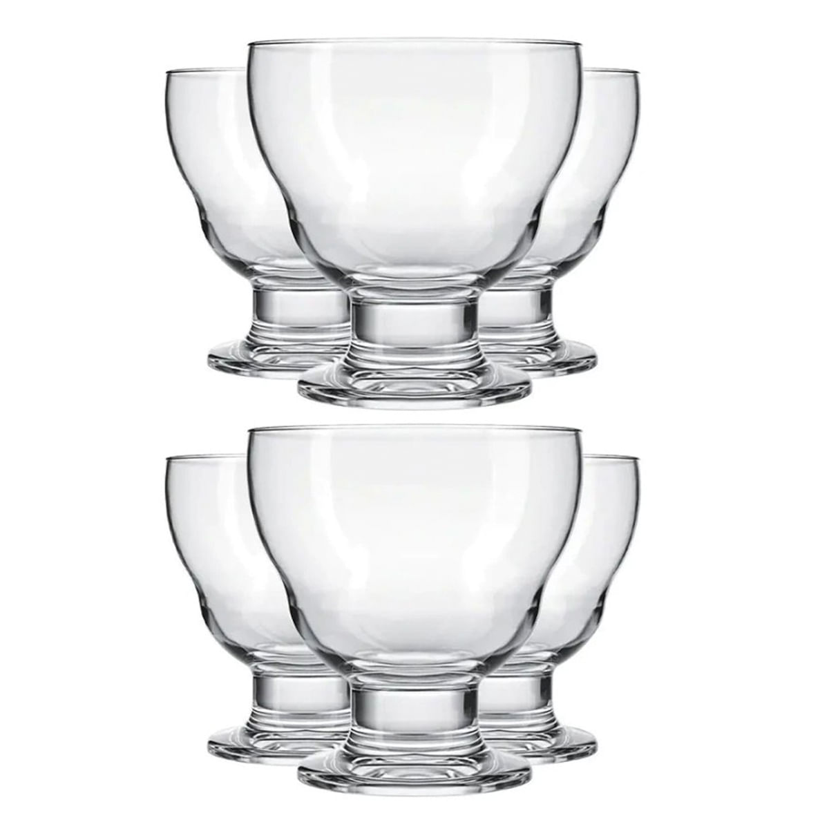 Taça para Sorvete e Sobremesa Samba 360ml 6 Unidades - Nadir 7227