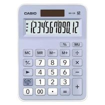 Calculadora Casio Mx-12b-lb-w-dc 12 Digitos - Azul / Branco