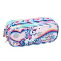 Estojo Duplo Infantil Unicorn Es43247 Seanite