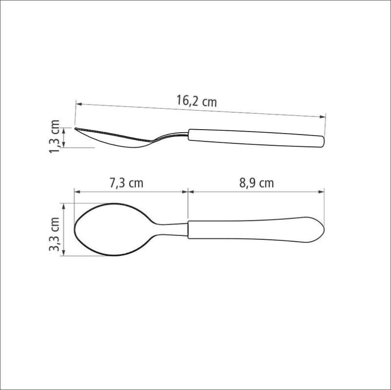 Colher Sobremesa Inox Leme Tramontina