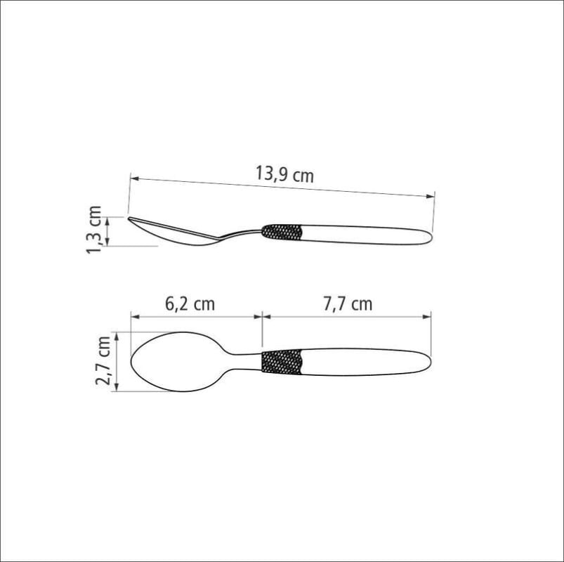 Colher Chá Inox Ipanema Tramontina Goiaba