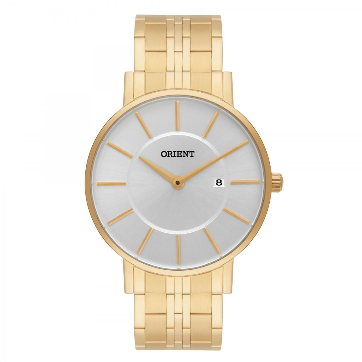Relógio Orient Masculino Ref: Mgss1091 S1kx Slim Dourado