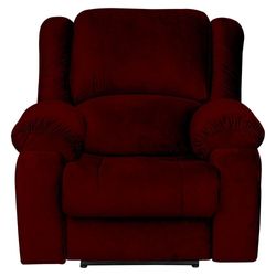 Poltrona do Papai Elétrica com Entrada Usb Veludo Vinho