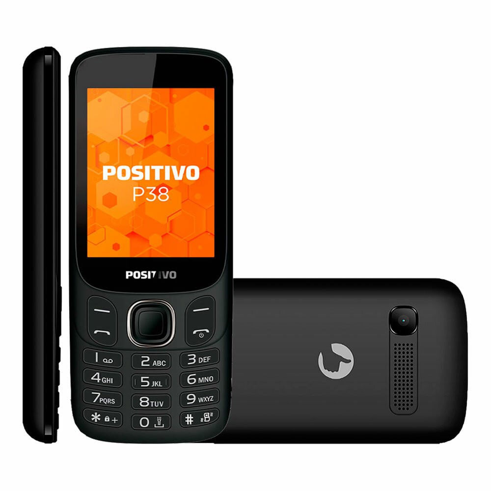 Celular P38 64MB RAM 3G Tela 2.8 Dual Chip Positivo