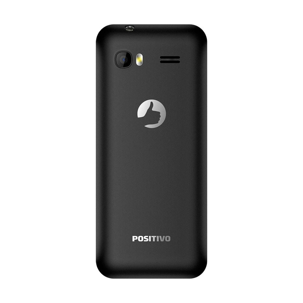 Celular Positivo 24MB Dual Chip Com Câmera E Bluetooth Preto