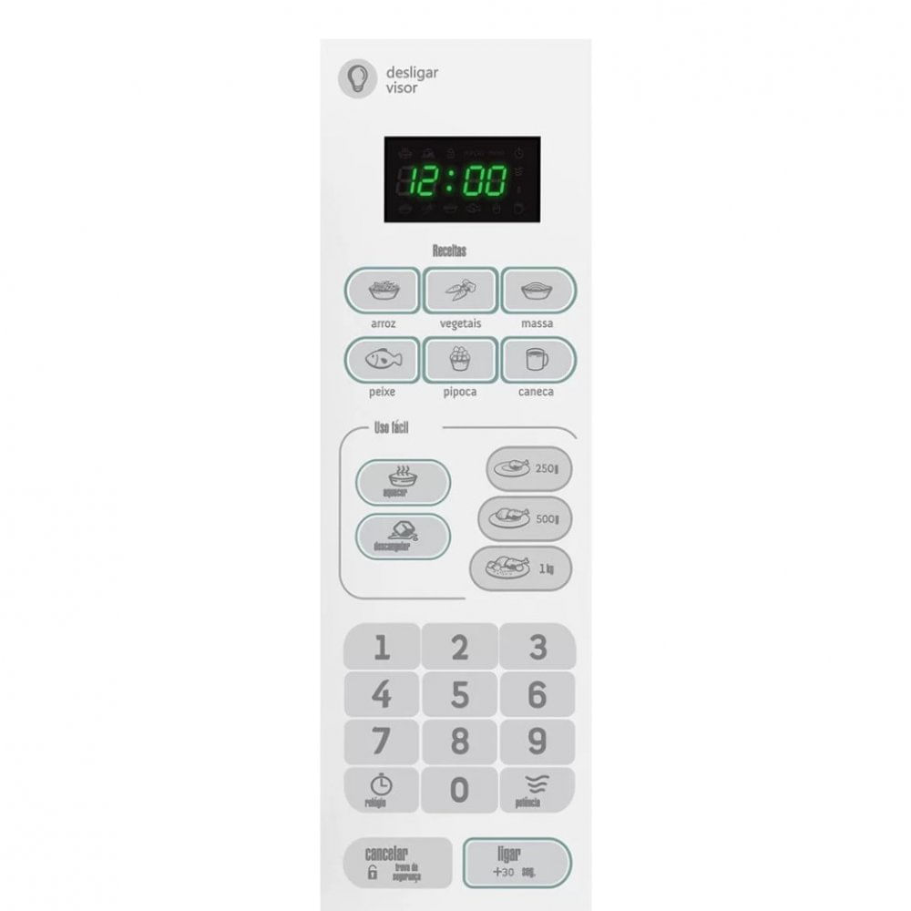 Micro ondas 20 Litros 10 Níveis de Potência CMA20BB Consul Branco / 220V