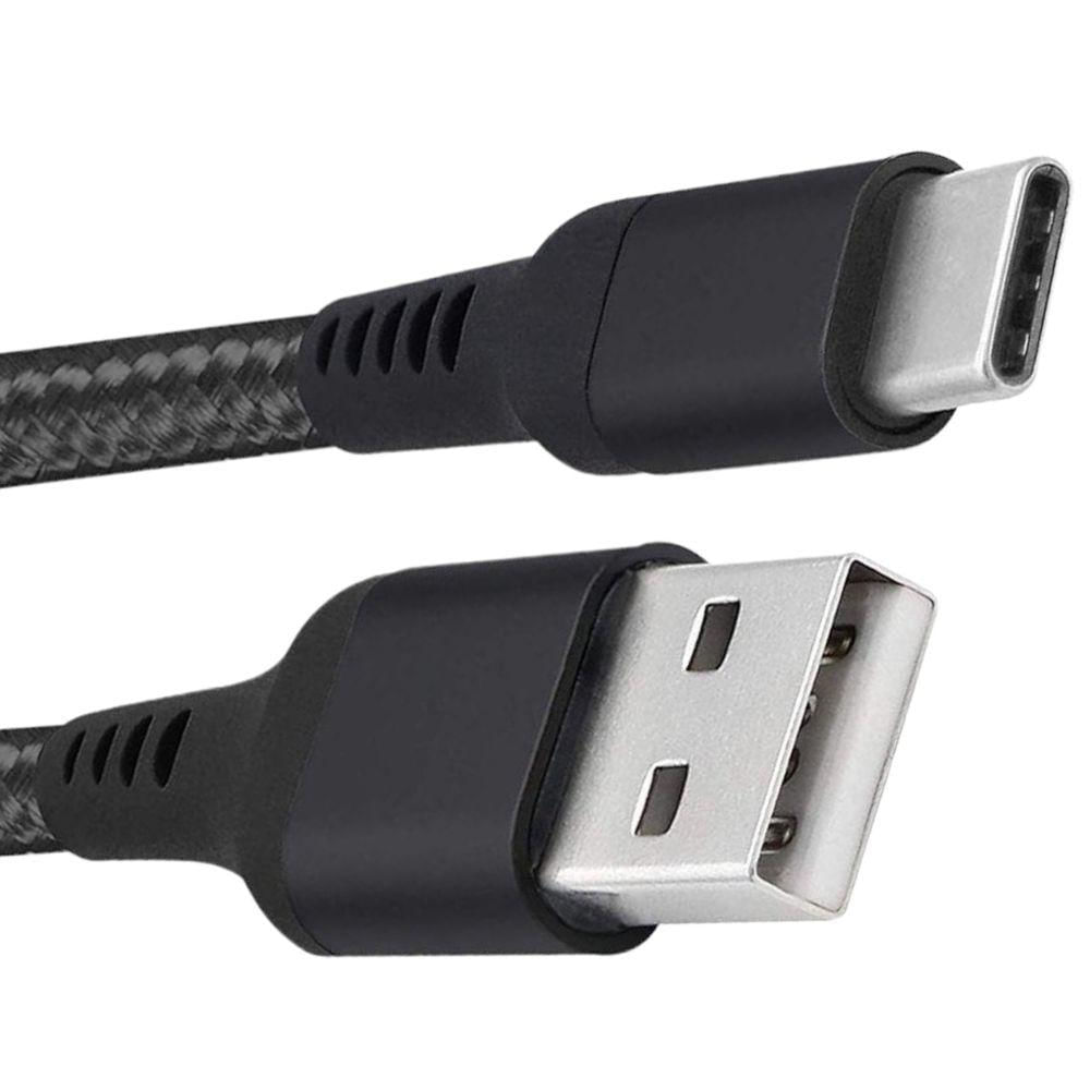 Cabo Usb Tecido 1 Metro Flexível Para Samsung S20 Ultra