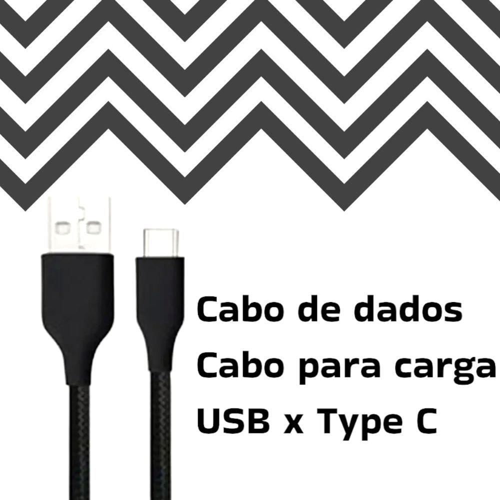 Encontraproduto.com.br - Cabo Usb Tecido 1 Metro Flexível Para Samsung S20 Ultra