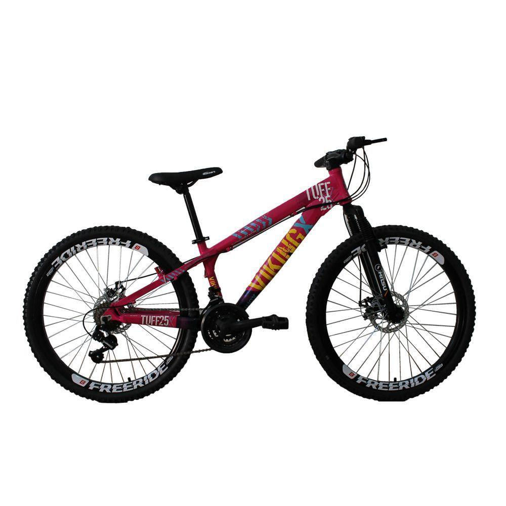 Bicicleta Tuff 25 Freeride Aro 26 Freio a Disco Viking X