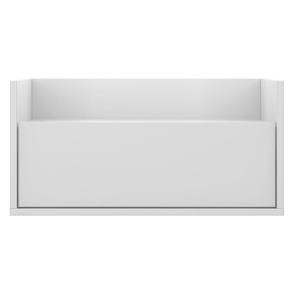 Mesa De Cabeceira 80Cm Suspensa Multimóveis V4004 Branco