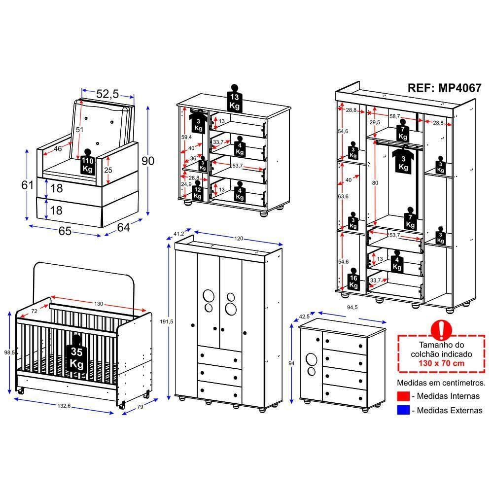 Quarto Completo+Poltrona Mp4067