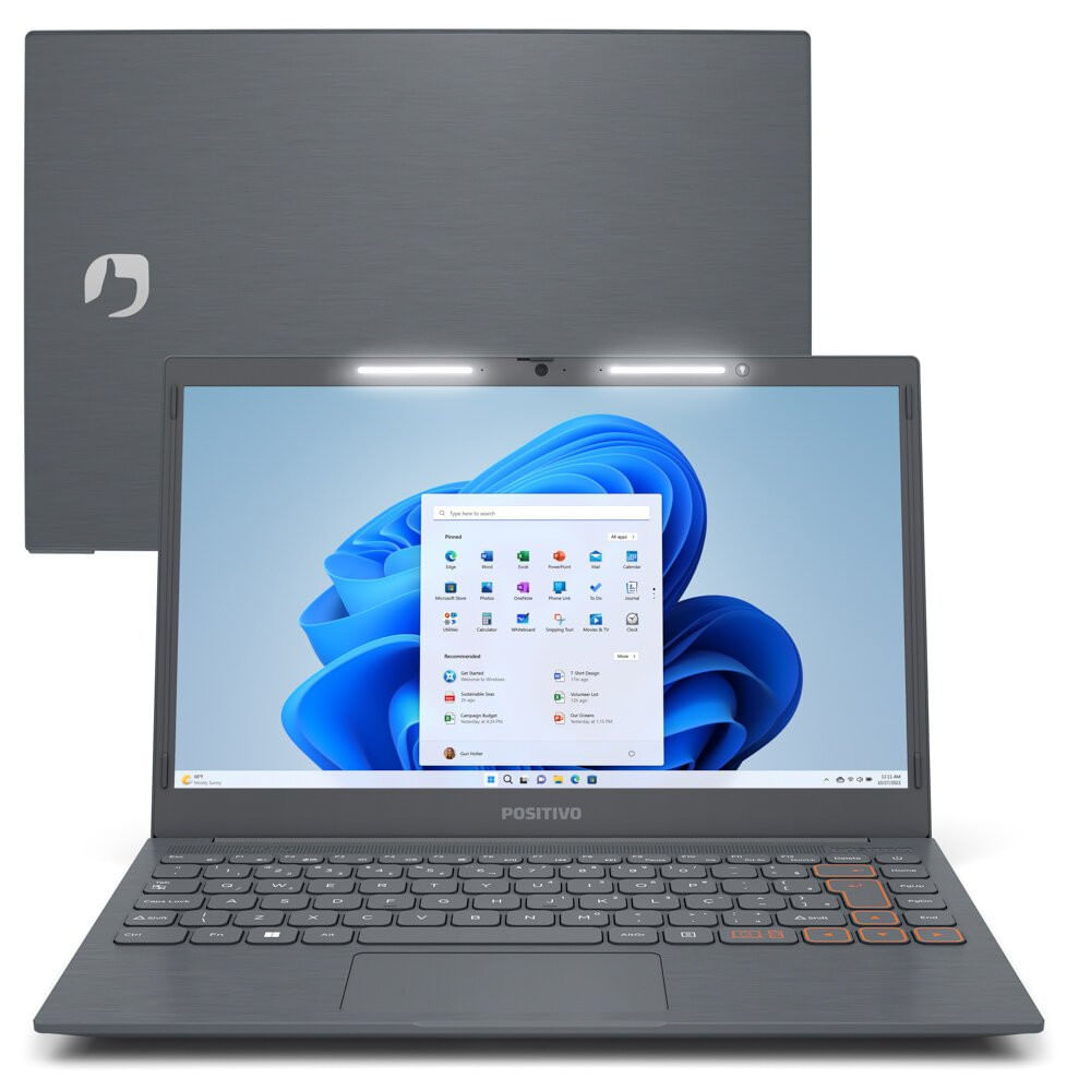 Notebook Positivo Vision 14,1 Intel Celeron Dual Core 4GB RAM 128 GB