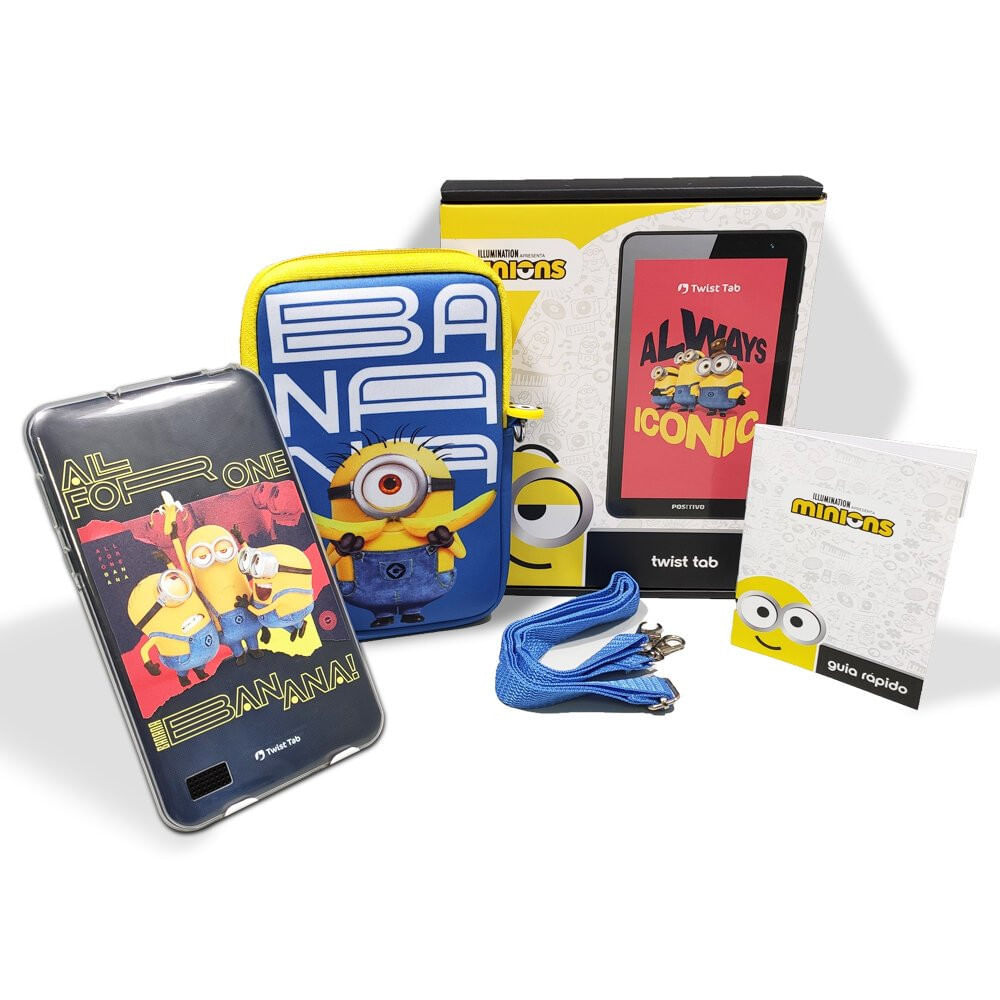 Tablet T780MF Twist Tab Minions com Capa 7 Polegadas 64GB Quad-Core Positivo