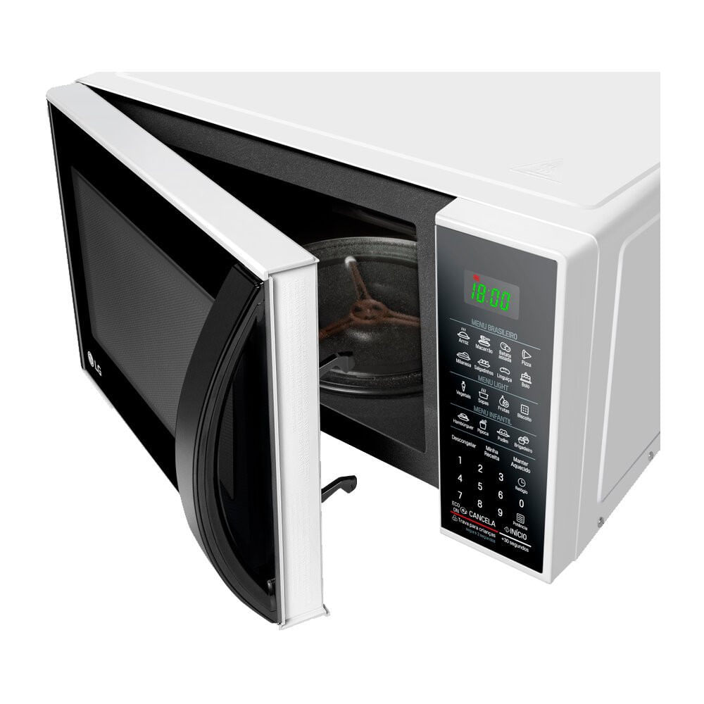 Forno Micro-ondas Easy Clean MS3091BCA 30 Litros 800W LG Branco / 220V