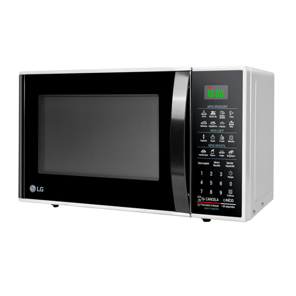 Forno Micro-ondas Easy Clean MS3091BCA 30 Litros 800W LG Branco / 220V