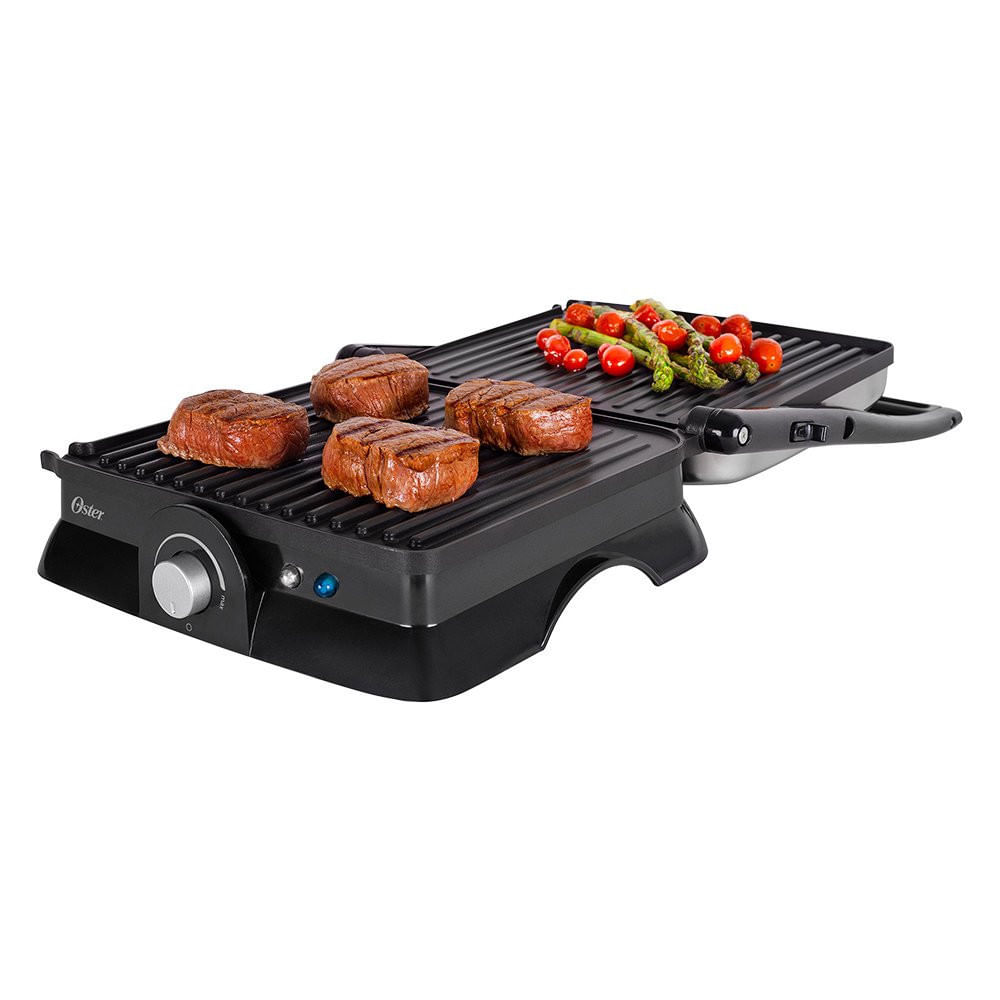 Grill Sanduicheira Multiuso Antiaderente Com Alça Oster Inox / 220V