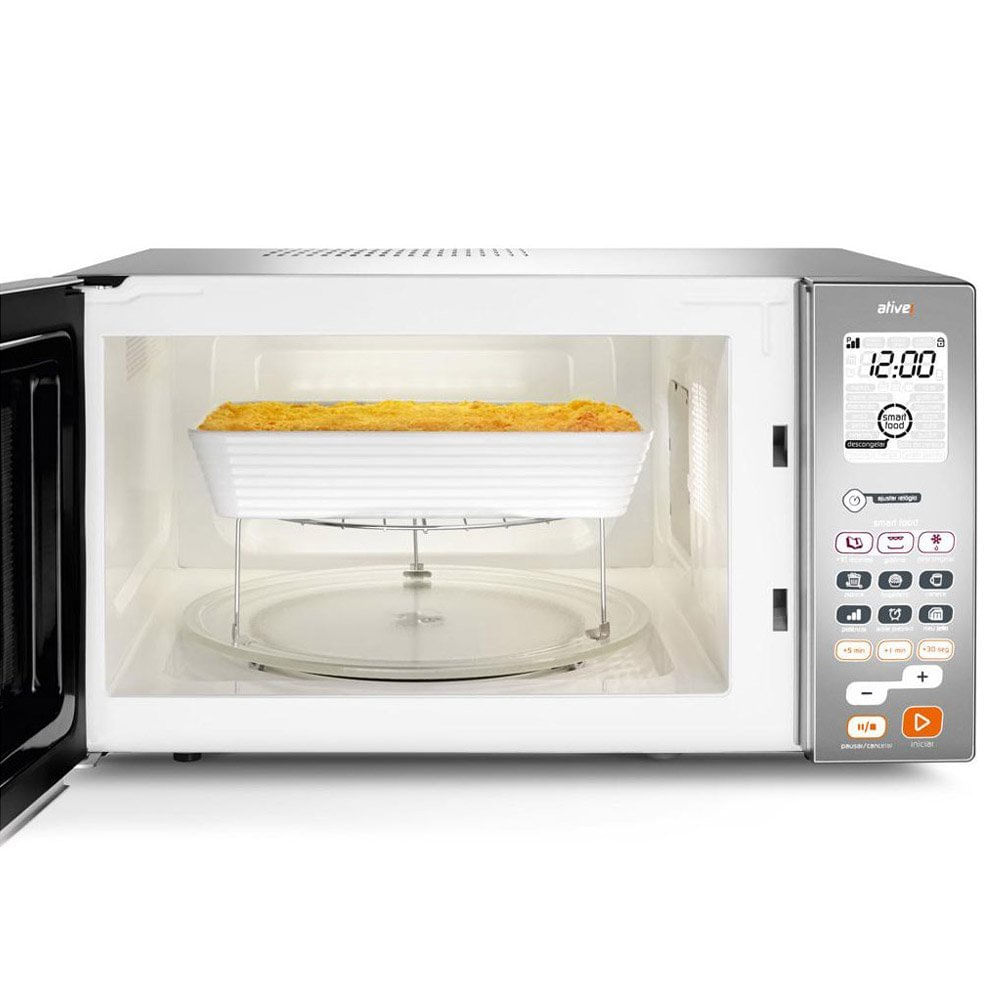 Micro-ondas 38 Litros BMJ38AR 1000W com Display Digital Brastemp Inox / 110V