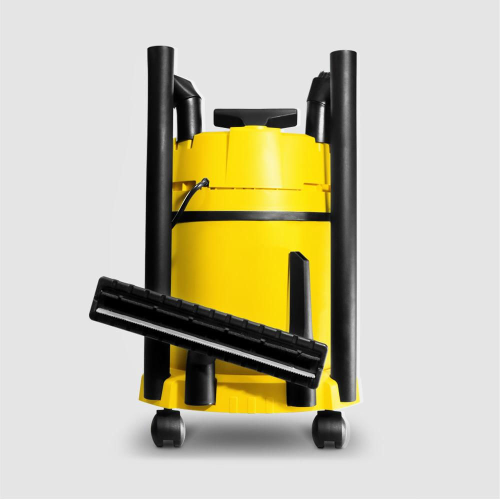 Aspirador de Pó e Líquidos Kärcher WD2 Car 1000W 12L com Kit Automotivo e Função Sopro