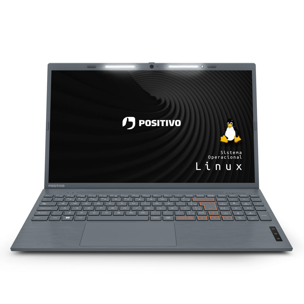 Notebook Positivo Vision C15 Intel® Celeron® N4020 Linux 8GB RAM 256GB  eMMC Lumina Bar 15.6” HD - Cinza