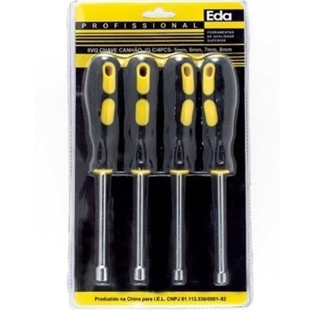 Chave Canhao Jg 4Pcs (5/6/7/8Mm) 8Vq Blister