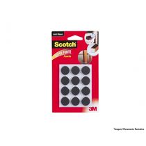 Feltro 3M Anti-Risco Redondo Preto A P 12Pcs Blister