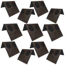 Kit 11 Esteiras Bandeja Com Suporte Para Copos Mdf Tabaco